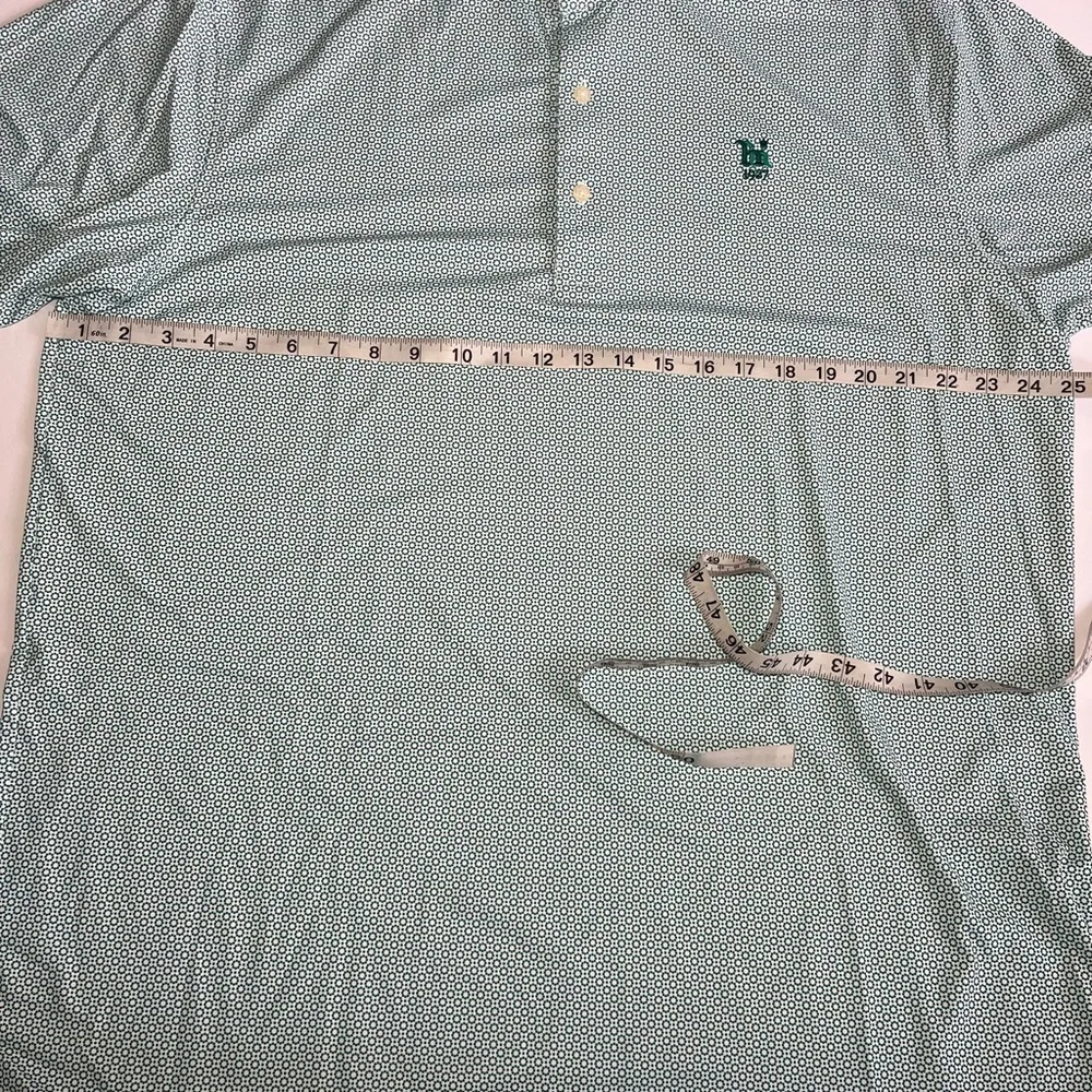 Turtleson Performance Golf Polo Shirt Mens XL mini geometric print - Picture 4 of 5